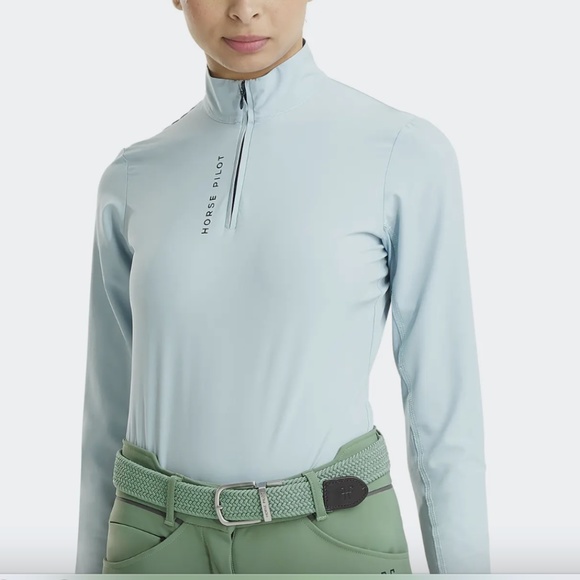 Horse Pilot Technical Sun Shirt in Pale Blue XS - Picture 1 of 7